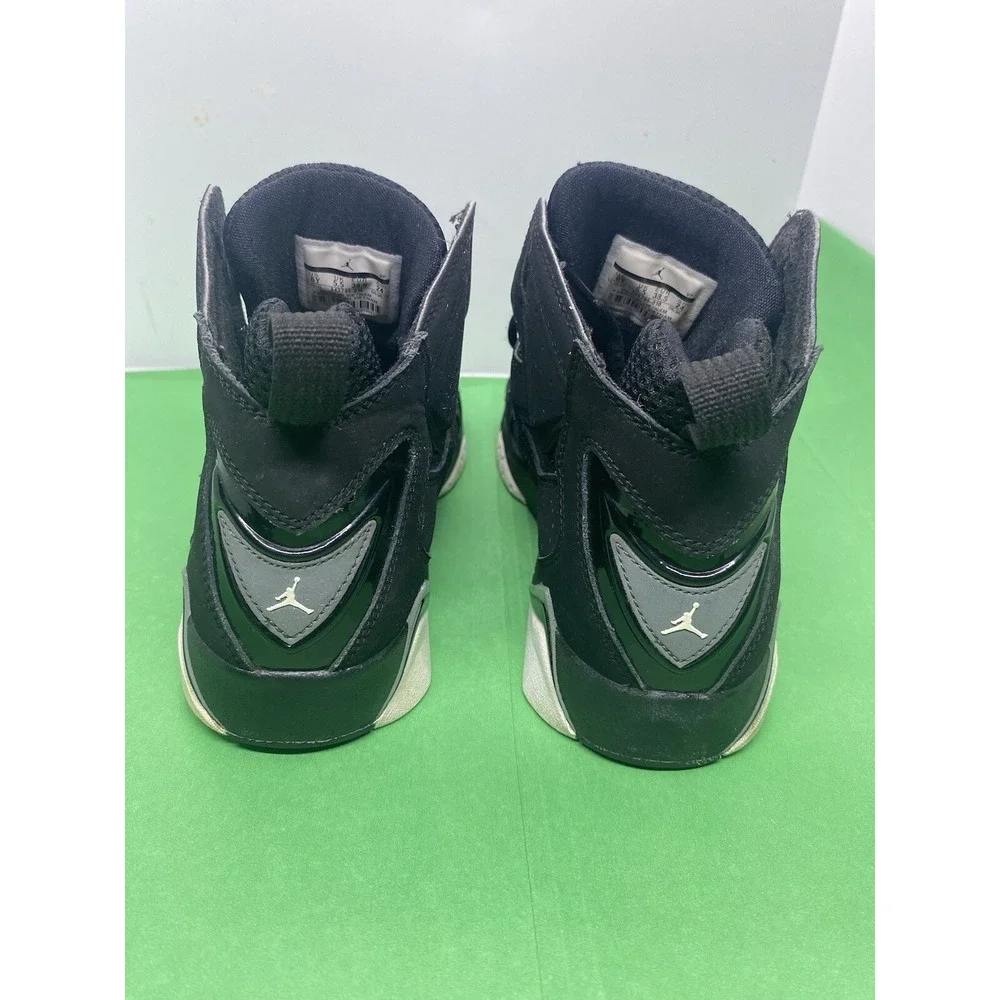 Nike Jordan True Flight GS 343795-010 Black Suede Shoes Size 6Y